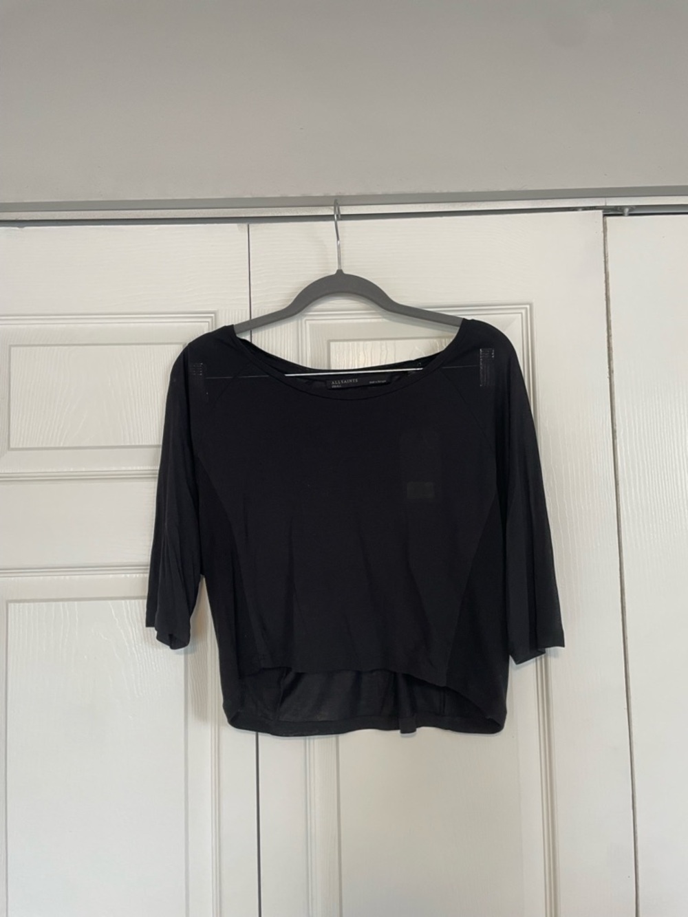 NWT All Saints Yale Tee in Black Size Small